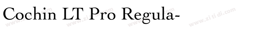 Cochin LT Pro Regula字体转换